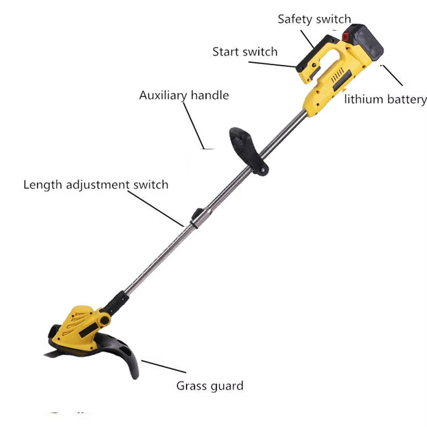 collapsible Electric Brushless Motor Cordless Cutter Household Weeder Rechargeable For Garden Lawn Trimming for dewalt 20v