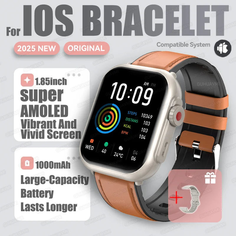 2026 Fashion Women Watch Ultra2 SE Smart Watches 1000mAh 1.85"AMOLED Full Touch Screen BT Call Smartwatch For Android IOS Ladies