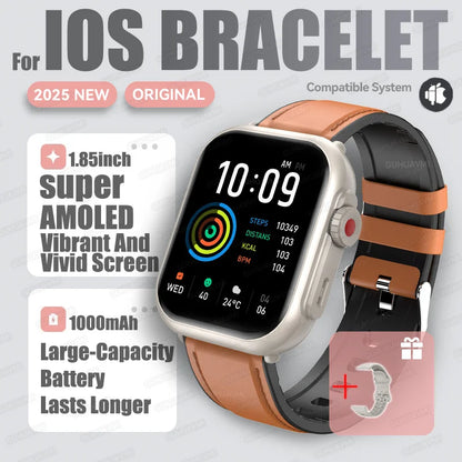 2026 Fashion Women Watch Ultra2 SE Smart Watches 1000mAh 1.85"AMOLED Full Touch Screen BT Call Smartwatch For Android IOS Ladies