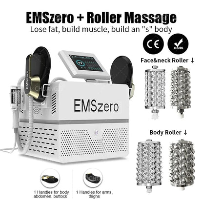NEW UPGRADE EMSzerol+RF(62 ROLLER MASSAGE)therapy Body Weight Loss Slimming Beauty Equipment