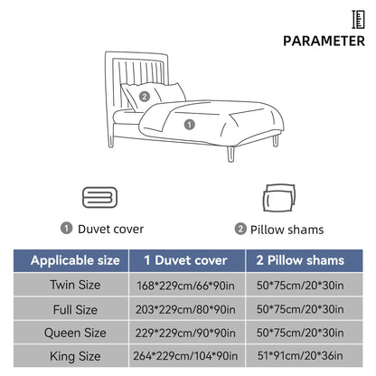 Gray and White Heart-Shaped Leopard Print Three-Piece Quilt Cover Set, Skin-Friendly and Breathable Bedding, Suitable for All Seasons