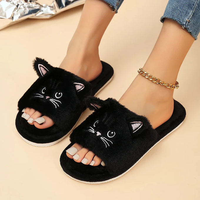 Cartoon Cat Home Slippers — product image