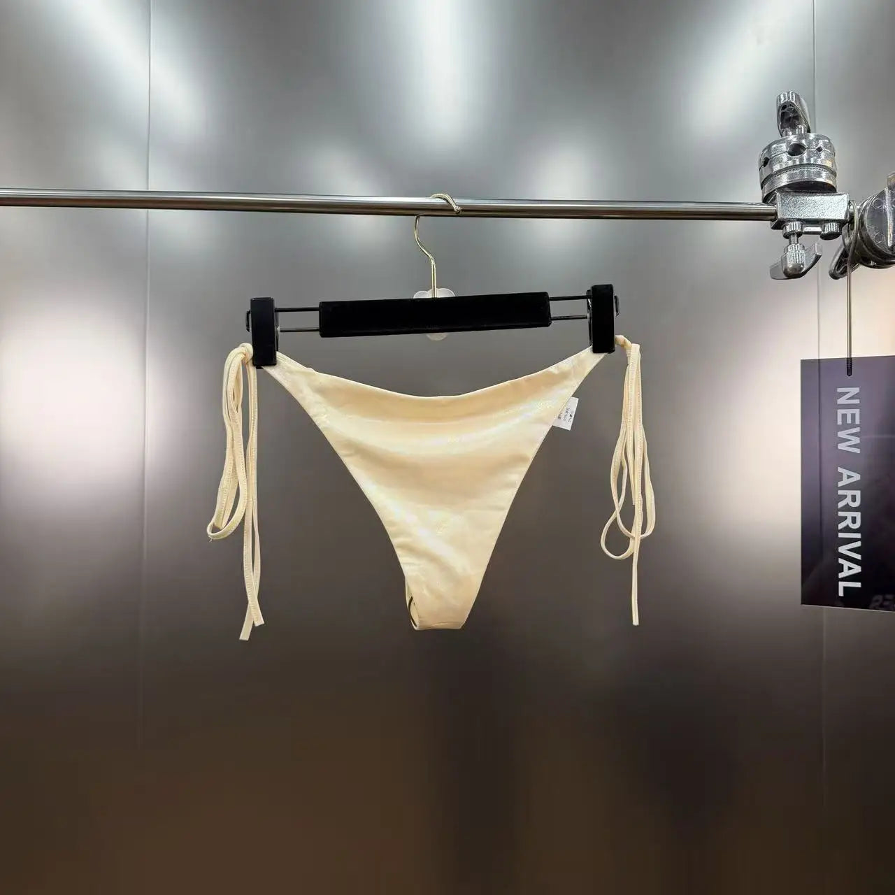 New Luxury Sequin Decorated Tie Bikini Two-Piece Swimsuit for Women Vacation Sexy Bikini Set