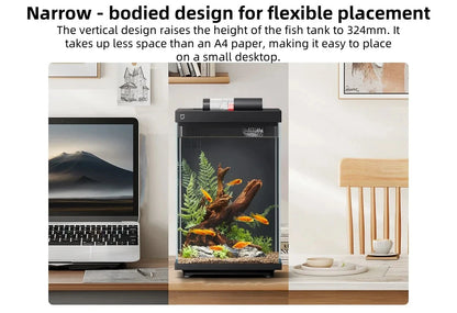 Xiaomi Mijia Smart Desktop Aquarium 10L Smart Fish Tank App Control Feeding Pro Filtration Mi Home Compatible No Assembly CN