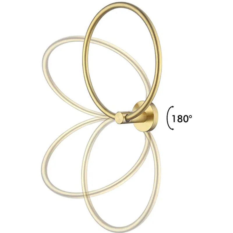 304 stainless steel brushed gold towel ring Bathroom Accessories Wall Mounted Polished Stainless Steel Towel Ring