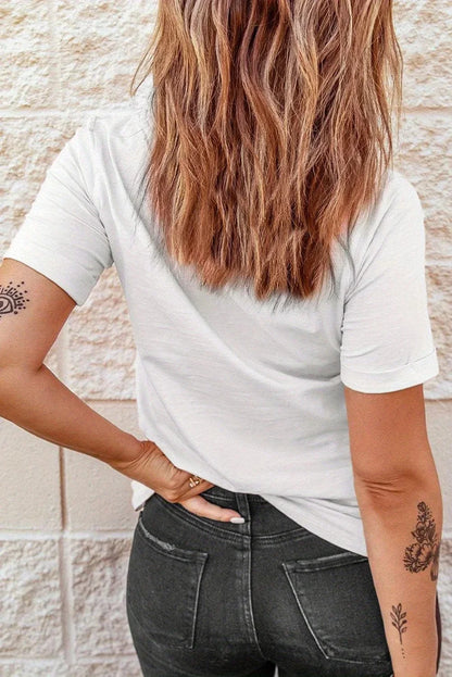 New Women's T-shirt Black Bow Printed Simple Style Casual Fashion Short Sleeve T-shirt Soft Comfortable Summer Women Clothing