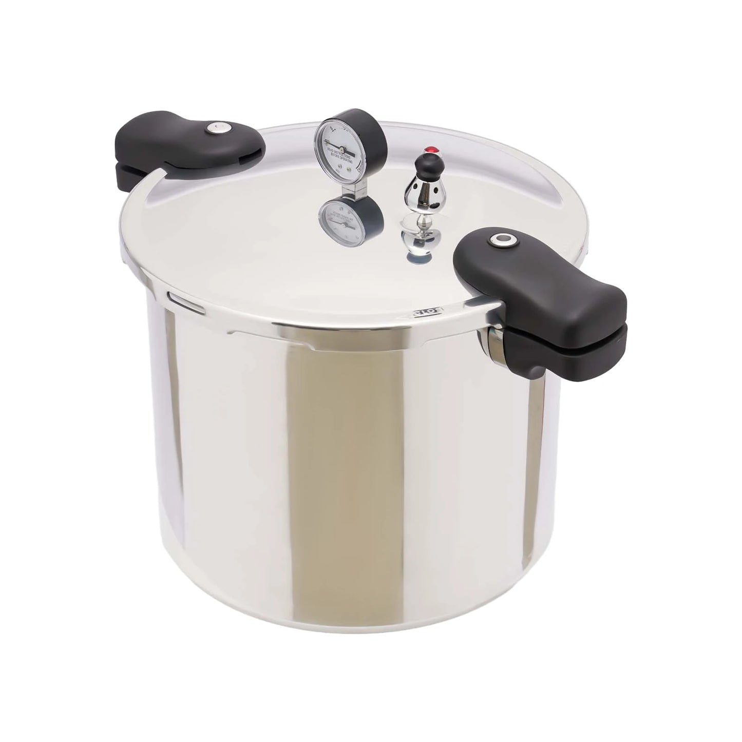 22L Aluminium Alloy Pressure Canner 90Kpa Thickened Explosion-proof Pressure Cooker Pot with Pressure Gauge and Safety Valve