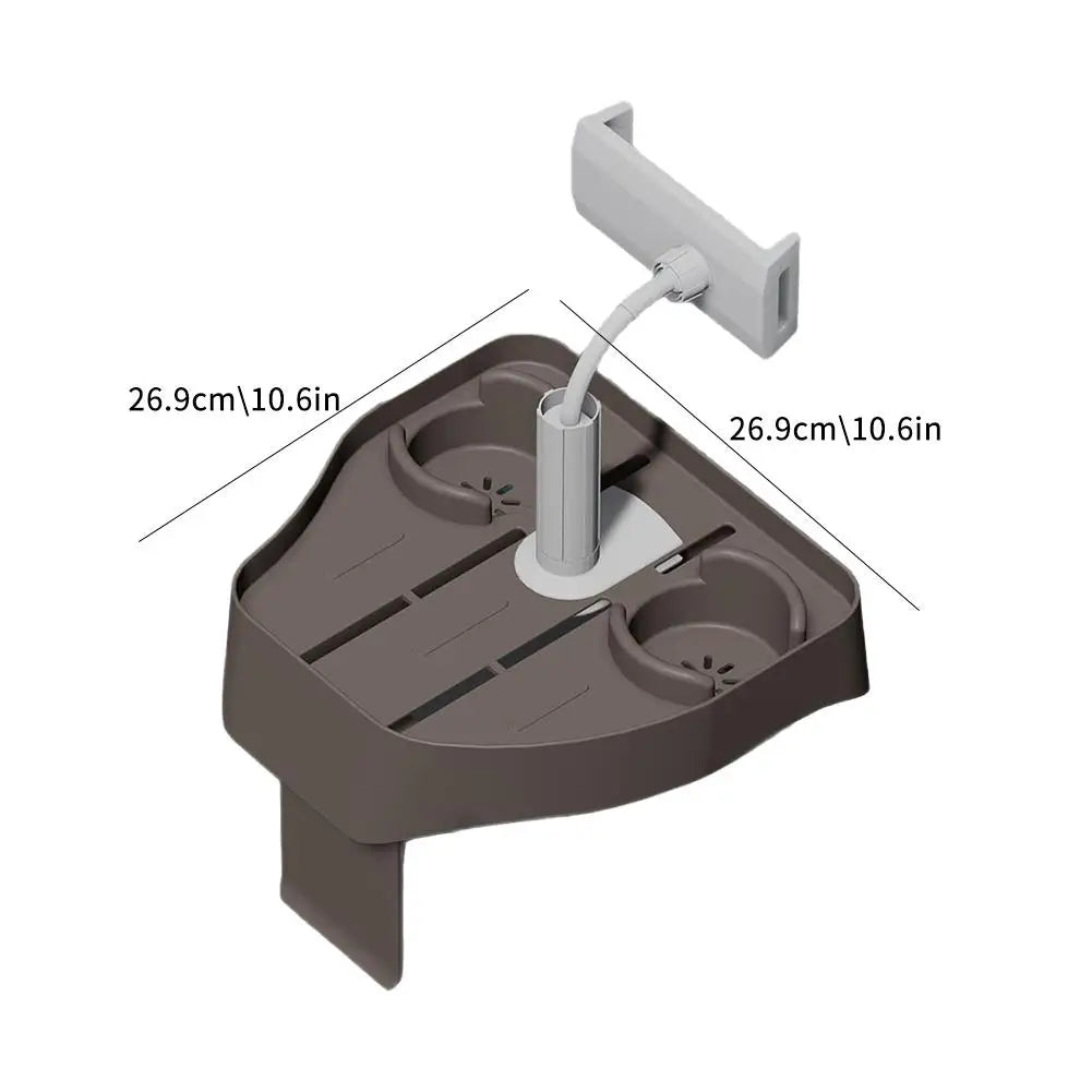 Adjustable Hot Tub Tray Table With Cup Holder Phone Stand For Outdoor Inflatable Pools Spas Pool Beverage Shelving V4i5