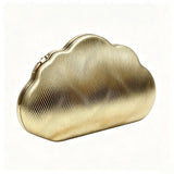 Wavy Metallic Cloud Clutch — view 2