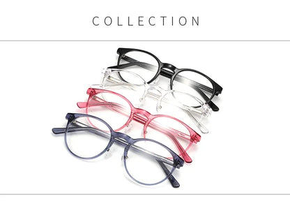 ZENOTTIC (XS Size) Handmade Acetate Round Prescription Eyeglasses Transparent Circular Progressive Optical Glasses for Women Men