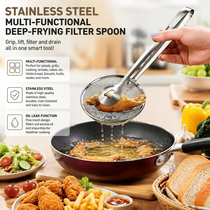 Clip-On Fine-Mesh Strainer Spoon — product image