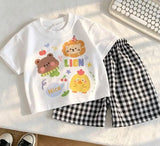 Kids' T-Shirt & Gingham Shorts Set — view 7