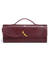 Croc-Embossed Top-Handle Crossbody Bag — view 8