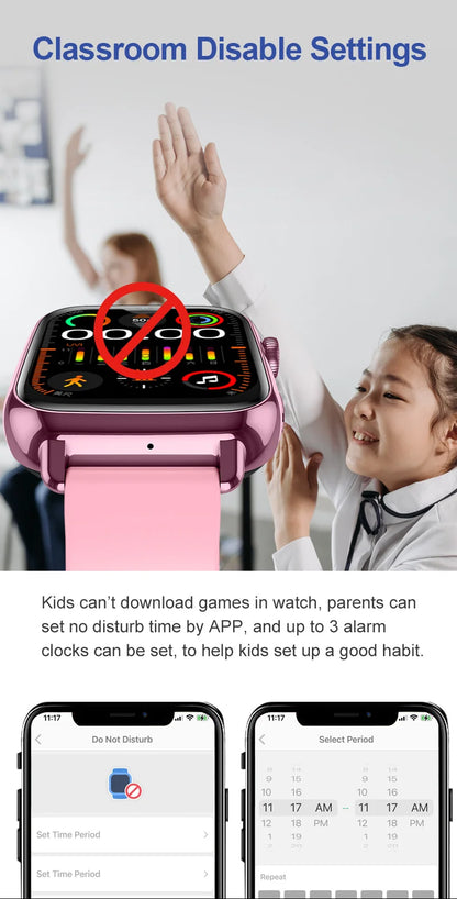 Wonlex KT34 Children's Smart Watch 4G WiFi Video Call Kids Watch GPS Tracker Google Store APP Download Kids SmartWatch WhatsApp