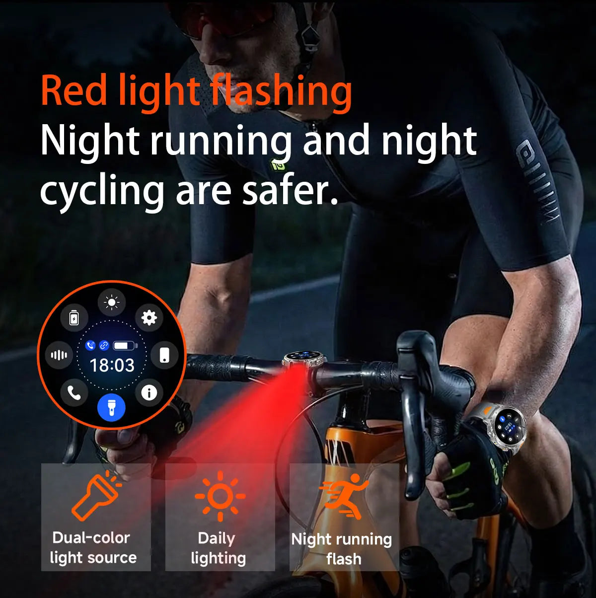 2026 New Military 1400mAh Battery Smart Watch Men Outdoor Flashlight 10ATM Waterproof Heart Rate Bluetooth Call Sports Bracelets