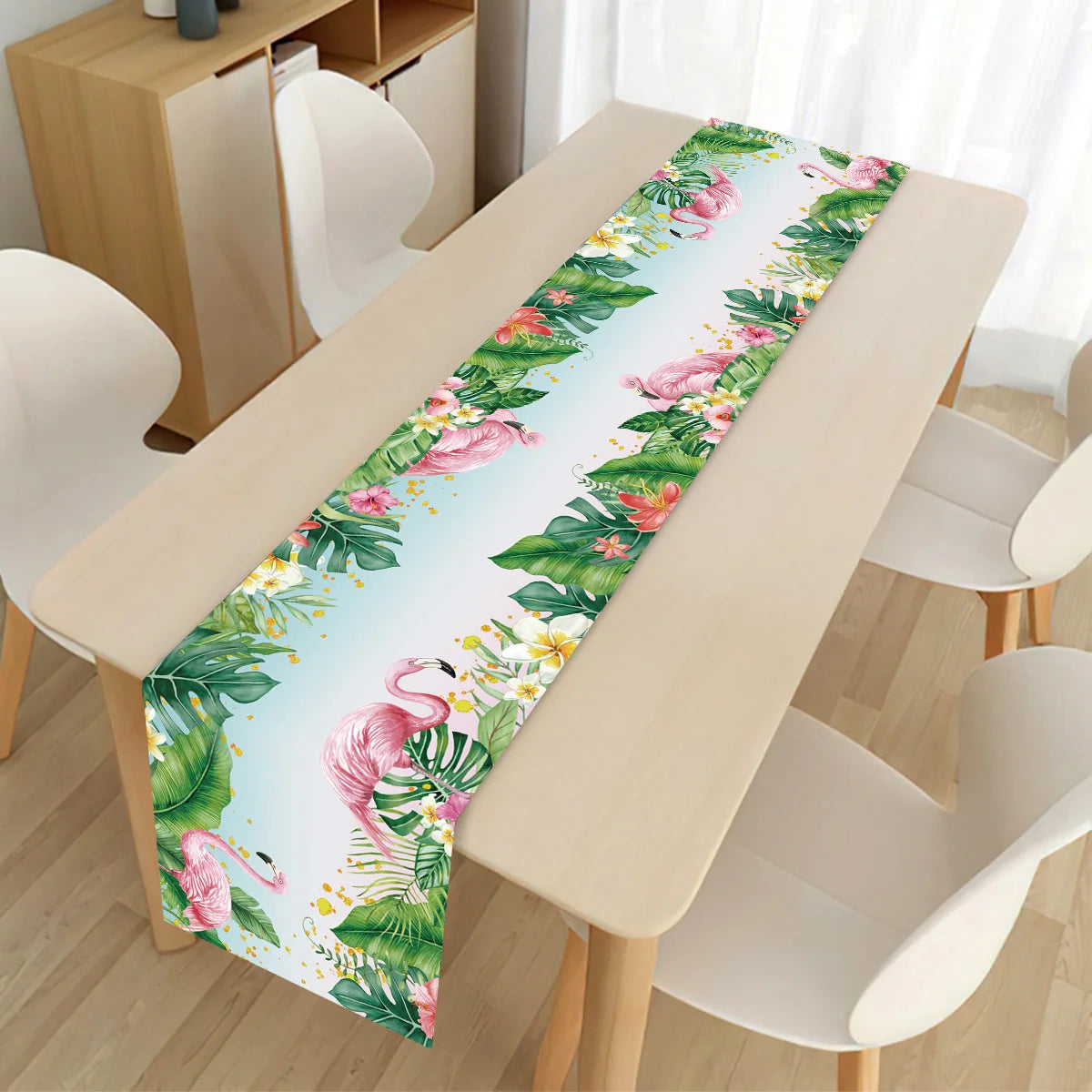 Hawaiian Garland Table Runner Hawaii Luau Tropical Party Decor Kids Favors Tableware ALOHA Summer Beach Birthday Party Supplies