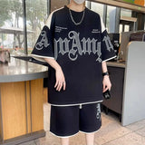 Men's Letter-Print T-Shirt & Shorts Set — view 5