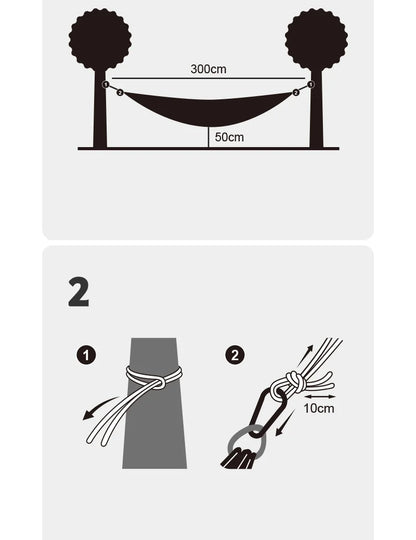 Naturehike Hammock Ultralight 2 Person Hammock Tear Resistance Hanging Bed Portable Hunting Hammock Sleeping Swing Hammock