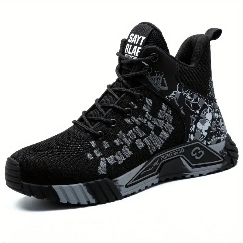 Camouflage Steel-Toe Work Boots — view 9