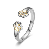 Adjustable Cat Paw Open Ring — view 9