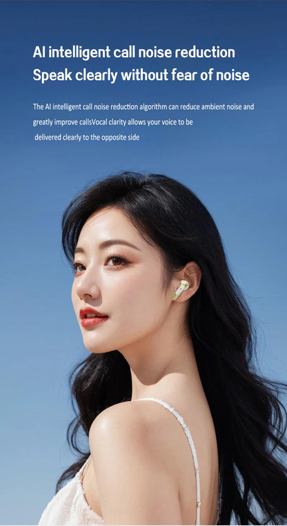 For xiaomi Lenovo Bluetooth Headphone Wireless Headset Quality HiFi Stereo Earphone ENC-calling Noise Reduction Earbuds