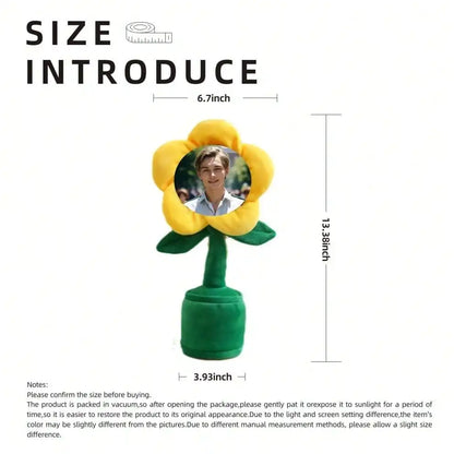 DIY flower shaped decoration with customized plush flowers, singing, learning to speak, recording, enchanting flower decoration