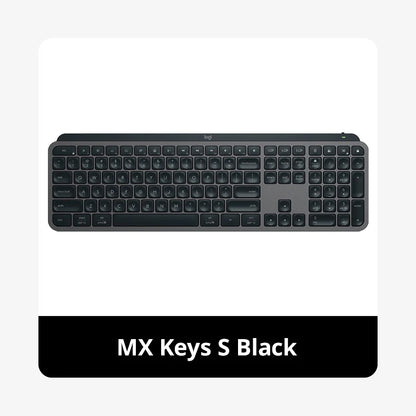 NEW Logitech MX Keys S Wireless Bluetooth Keyboard Office Multi-device Connection Backlit Bolt Ultra-thin and Portable