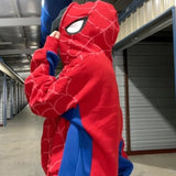 Spider Print Hooded Cardigan