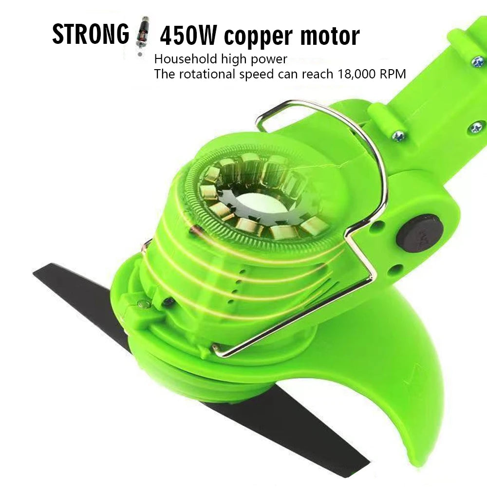2026 New Cordless Handheld Electric Grass Trimmer Adjustable Lawn Mower Garden Tool Compatible With Makita 21V Battery