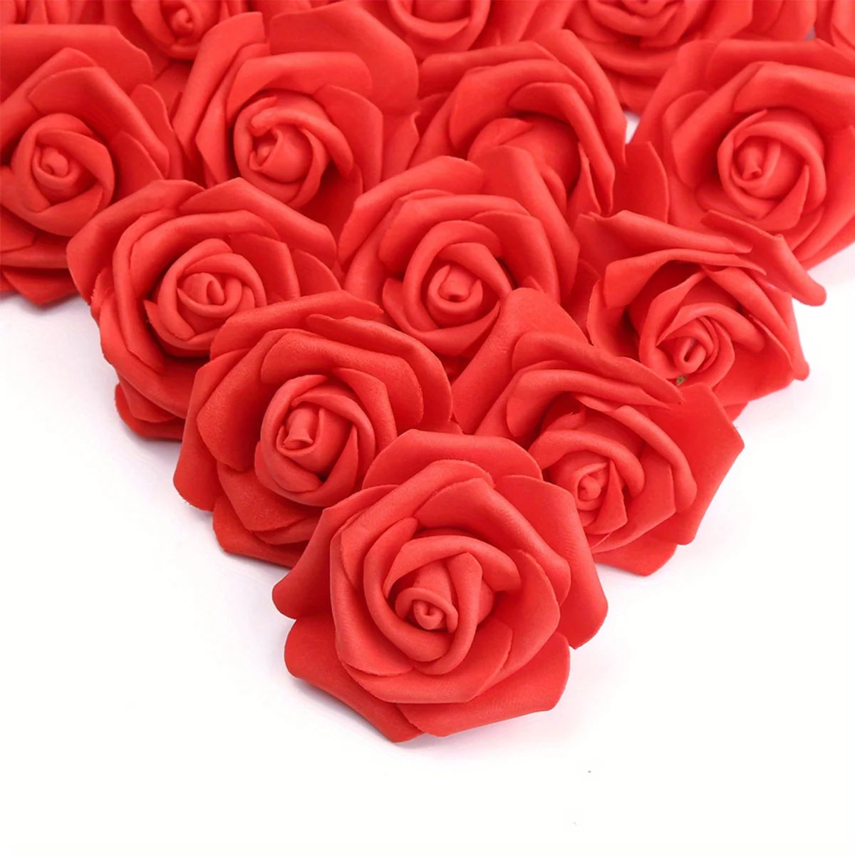 100PCS Artificial Rose Flower Heads, Real Looking Foam Roses for DIY Wedding Baby Shower Centerpieces Party Home Decorations