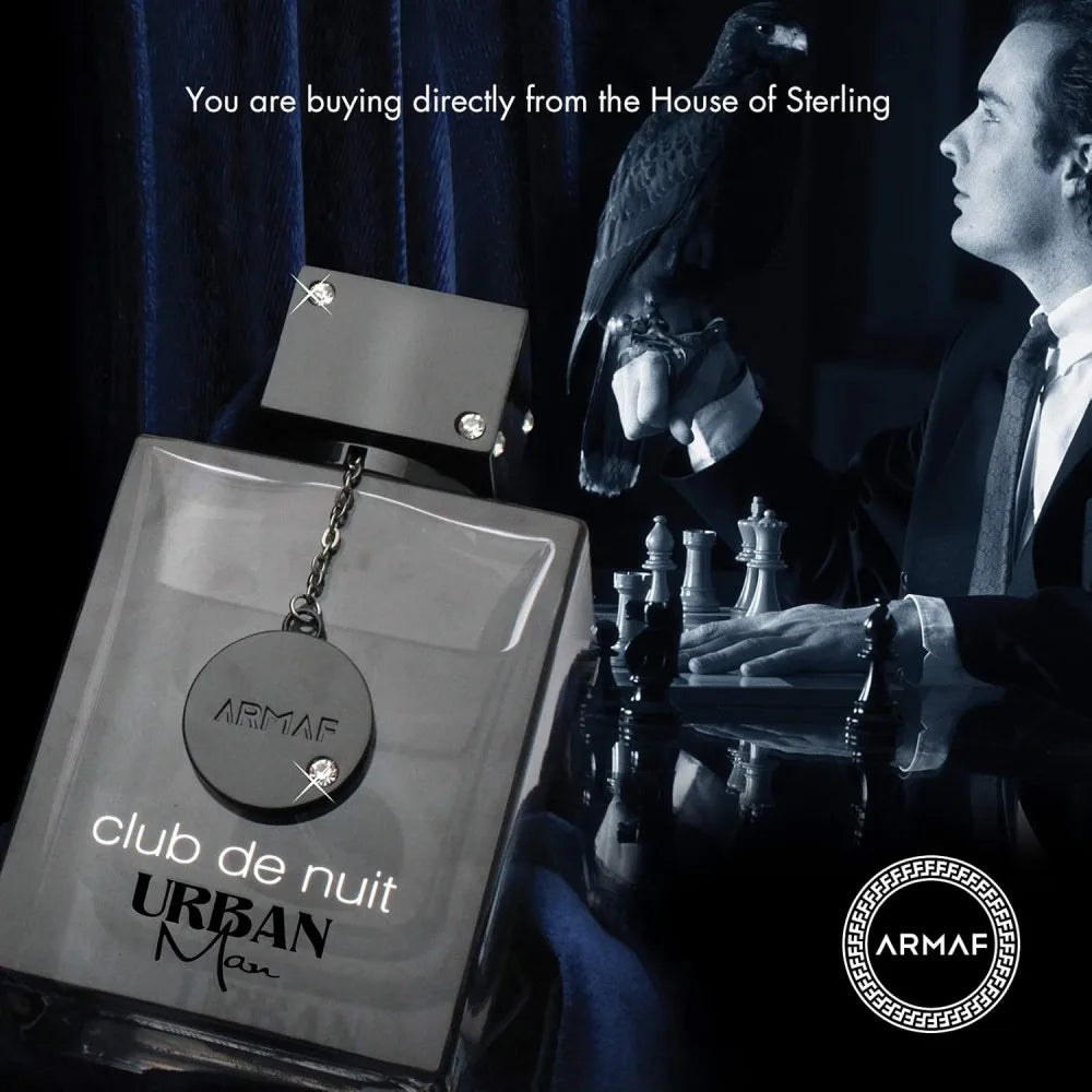 Club De Nuit Urban for Man Eau De Parfum Spray, 3.6 Ounce