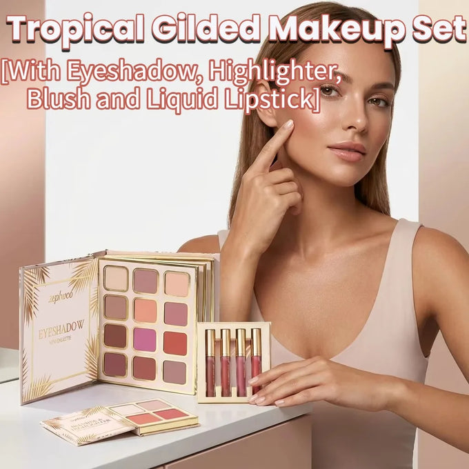 Tropical Eye & Face Palette with Lipstick Set — product image