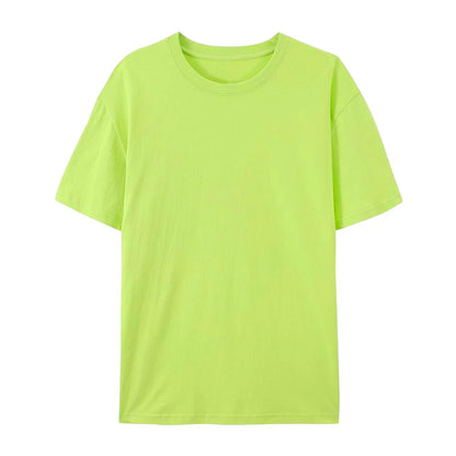 100% Cotton Solid T-shirts Women Sporty Short Sleeve Tees Fashion Casual White Black Clothing Loose O-Neck Female Summer Tops