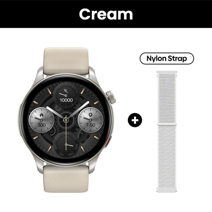 New Zeblaze Btalk 3 GPS Smartwatch 1.43" AMOLED Screen Dual Strap Make/Answer Phone Calls Heart Rate SpO2 Stress Tracking Watch