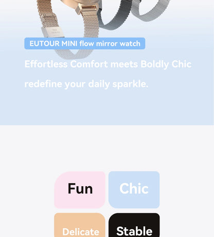 Eutour New Original Magnetic Rose Gold Trend Women's Watches Female Student Quartz Watch Simple Fashion Women's Watches