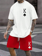 Men's King Graphic T-Shirt & Shorts Set — view 11