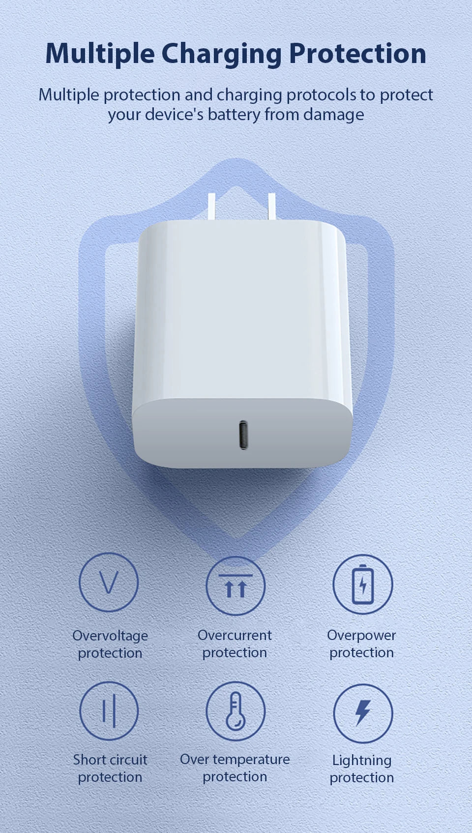 30W PD Fast Charger For iPhone 12 13 14 15 16 17 Pro Max Plus USB C To Lightning Quick Charging Cable Type C To C Power Adapter