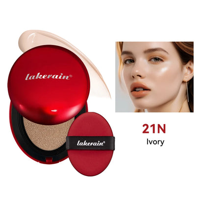 Korean Air Cushion Foundation Natural Moisturizing Coverage 72H Wear Semi-Matte Finish Foundation Women Long-lasting Makeup Base