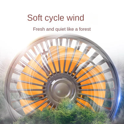 Car Fan 5V 12V 24V Car Cooling Fan 360° Adjustable Dual Head Air Fan USB 2Speeds Automotive Electric Fan For Dashboard RV Truck