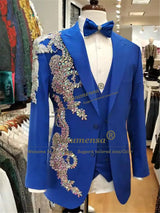 Men's Embellished Three-Piece Suit — view 6
