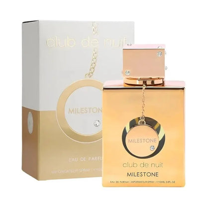 Club De Nuit Milestone Unisex perfume spray, 3.6 oz., wood flower and musk perfume, suitable for various occasions