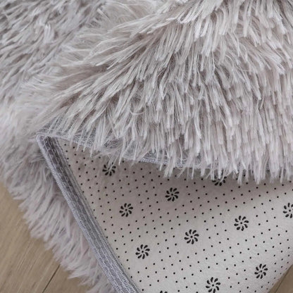 100/120/140/160 Round Rug Fluffy Soft Area Rugs for Kids Girls Room Princess Castle Plush Shag Carpet Cute Circle Bedroom Decor