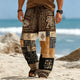 Men's Tribal Patchwork Drawstring Pants — view 7