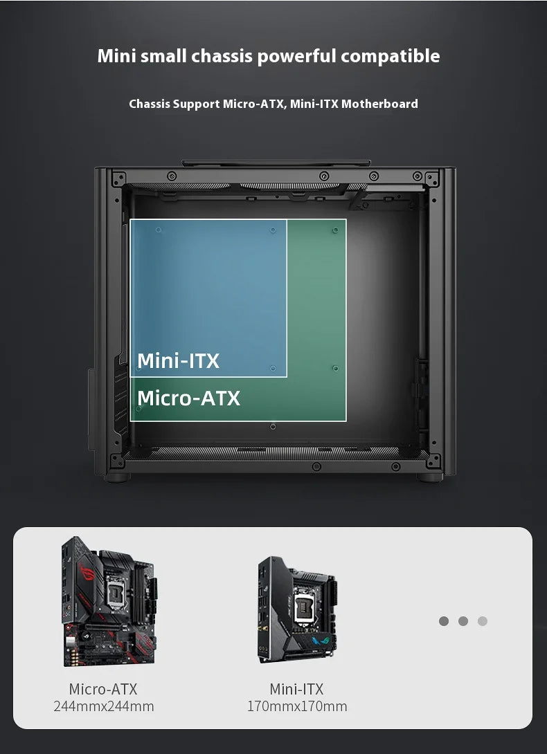 Question M5 PC case M-ATX Portable Computer Case ITX Motherboard ATX/SFX Power Supply Support U3 Desktop MINI Small Chassis