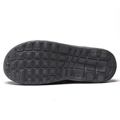 Men's Summer Sandals Clogs Casual Round Toe Slip on Outdoor Geometric Pattern Anti-slip Beach Hole Shoes Plus 46 47 Men Slippers
