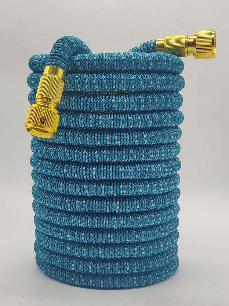 High Pressure Garden Water Hose Expandable Magic Flexible 2.5-30 Meters Sesame Granules Pipe Garden Farm Irrigation Car Wash Gun