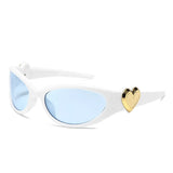 Retro Oval Cat-Eye Sunglasses — view 8