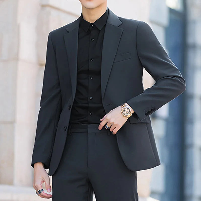 Blazer's New Men's Fashion Outdoor Travel Youth Wedding Campus Slimming Casual Korean-style Cool and Stylish Formal Wear Blazer