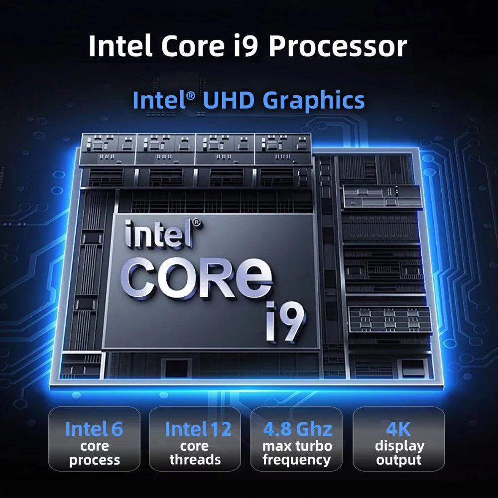 2026 Mini PC Intel Core i9 10980HK Intel N150 Windows 11 16GB 32GB RAM 1TB 2TB SSD 4KHD Pocket Desktop PC Gaming Computer WiFi 6