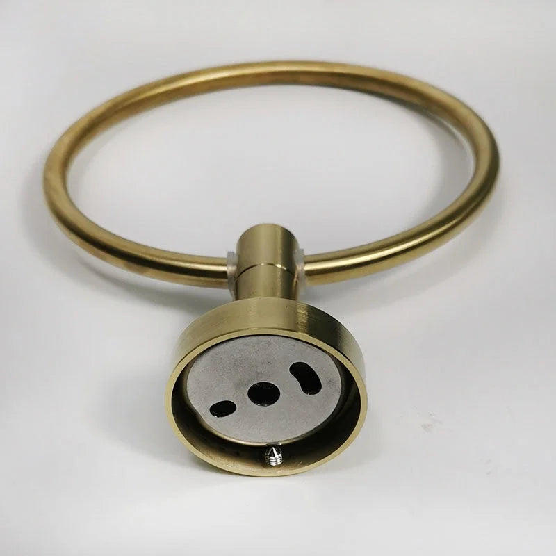 304 stainless steel brushed gold towel ring Bathroom Accessories Wall Mounted Polished Stainless Steel Towel Ring